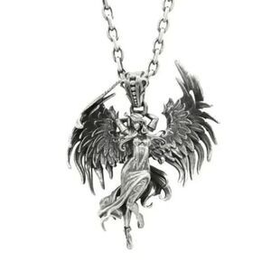 Angel Winged Stainless Steel Unisex Pendant Necklace